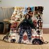 Battle scenes, dramatic confrontations, and a central cloaked character. for all seasons blanket lunch break throw gift