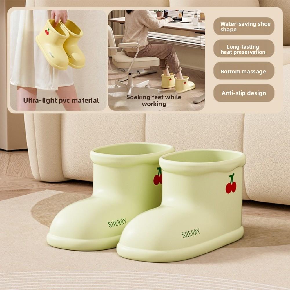 Water-Saving Foot Bath Bucket High Temperature Resistant Portable Foot Bath Shoes Anti-slip Plastic Massage Insulated Bucket