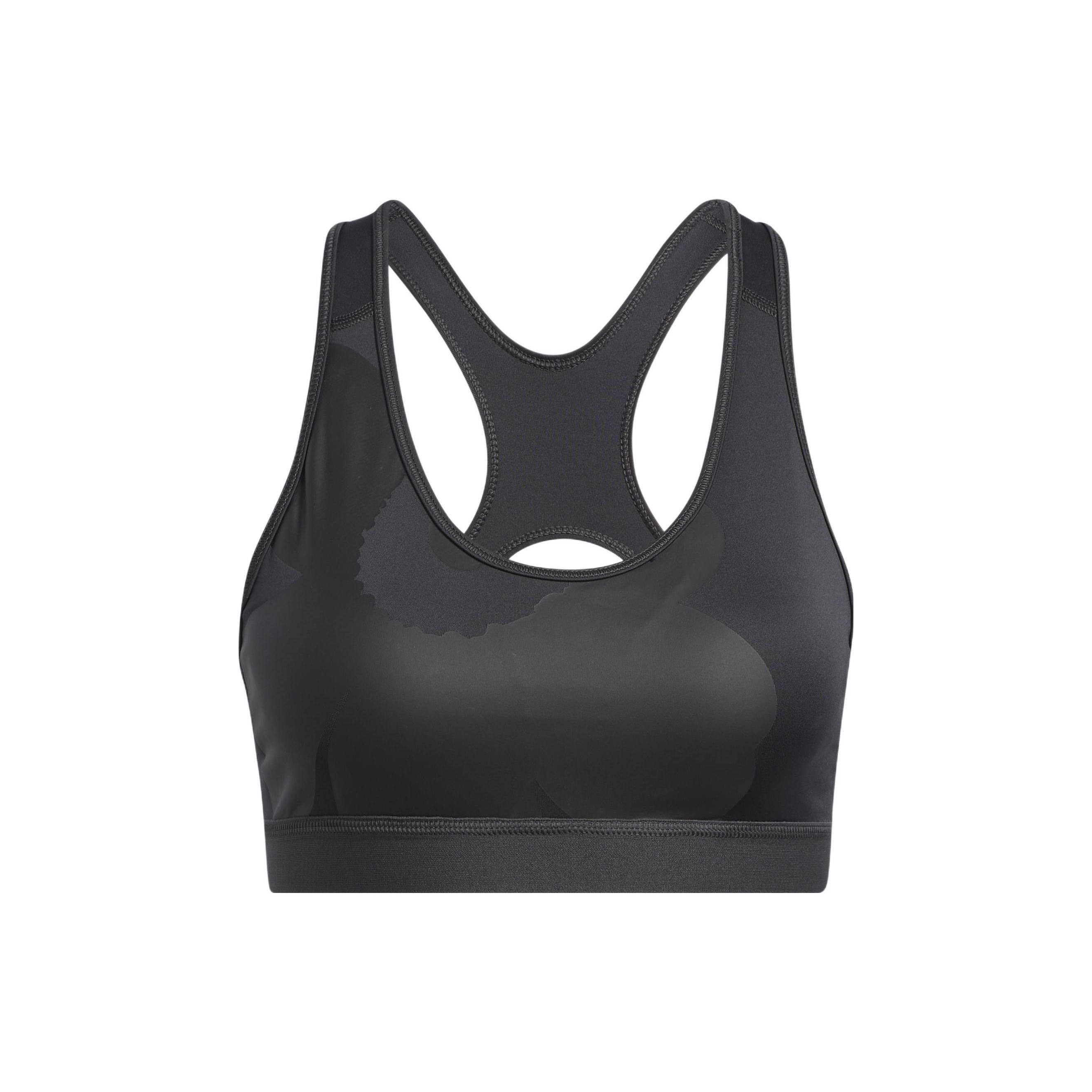 (WMNS) adidas x Marimekko Believe This Medium-Support Bra Asia Sizing Black Women s HA3376 M