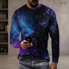 Men Plus Size Crew Neck Long Sleeve Shirt Black Gothic Skull Cross Lion Graphic Casual Street Style Top