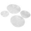 20 Stück Pflanzenuntersetzer 6in 8in 10in 12in Schwerlast-Kunststoff Transparent Blumentopf Untersetzer für