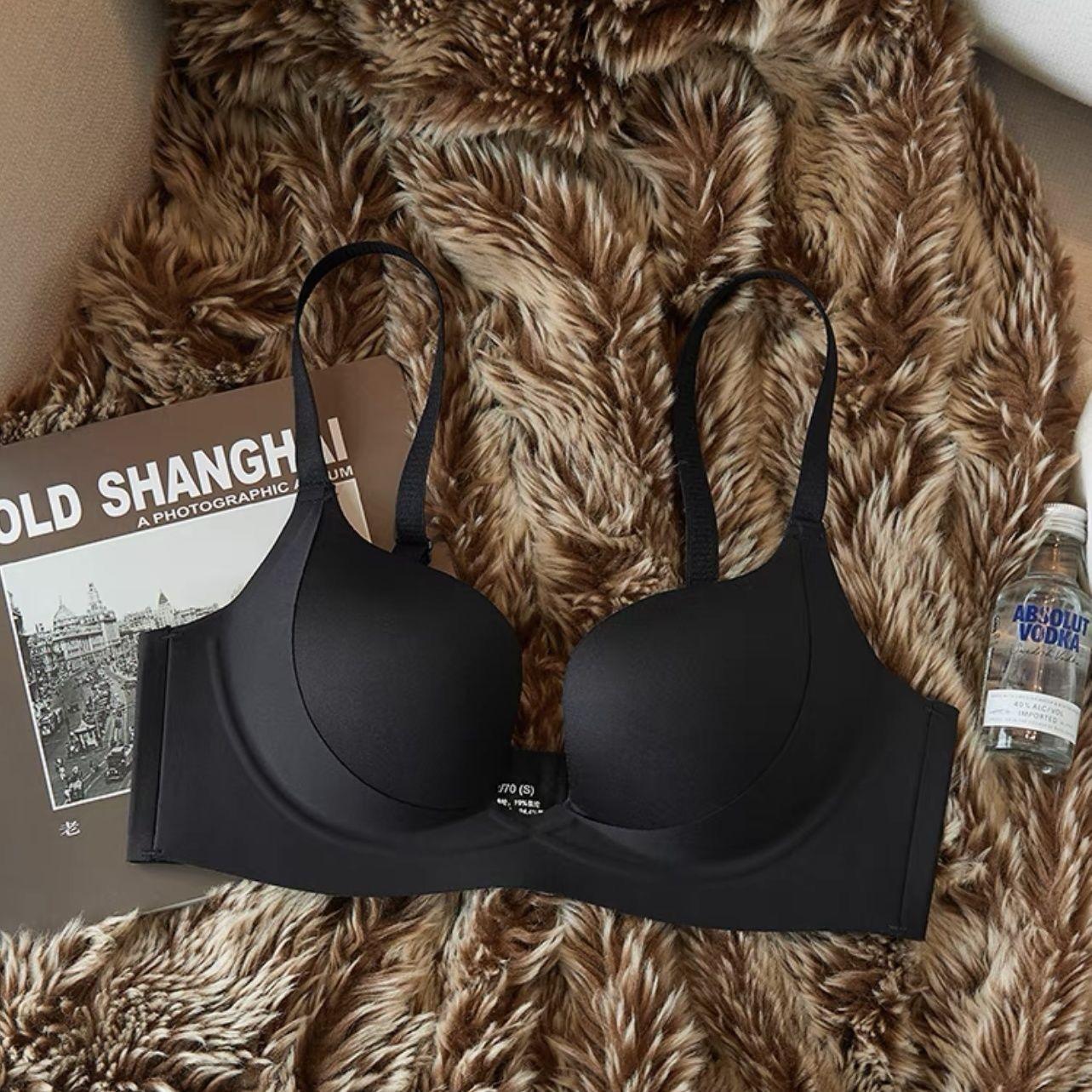 

Smooth Seamless Versatile Sexy Backless Women s Underwear Push Up Lifting Side Support Wirefree Bra 38/85