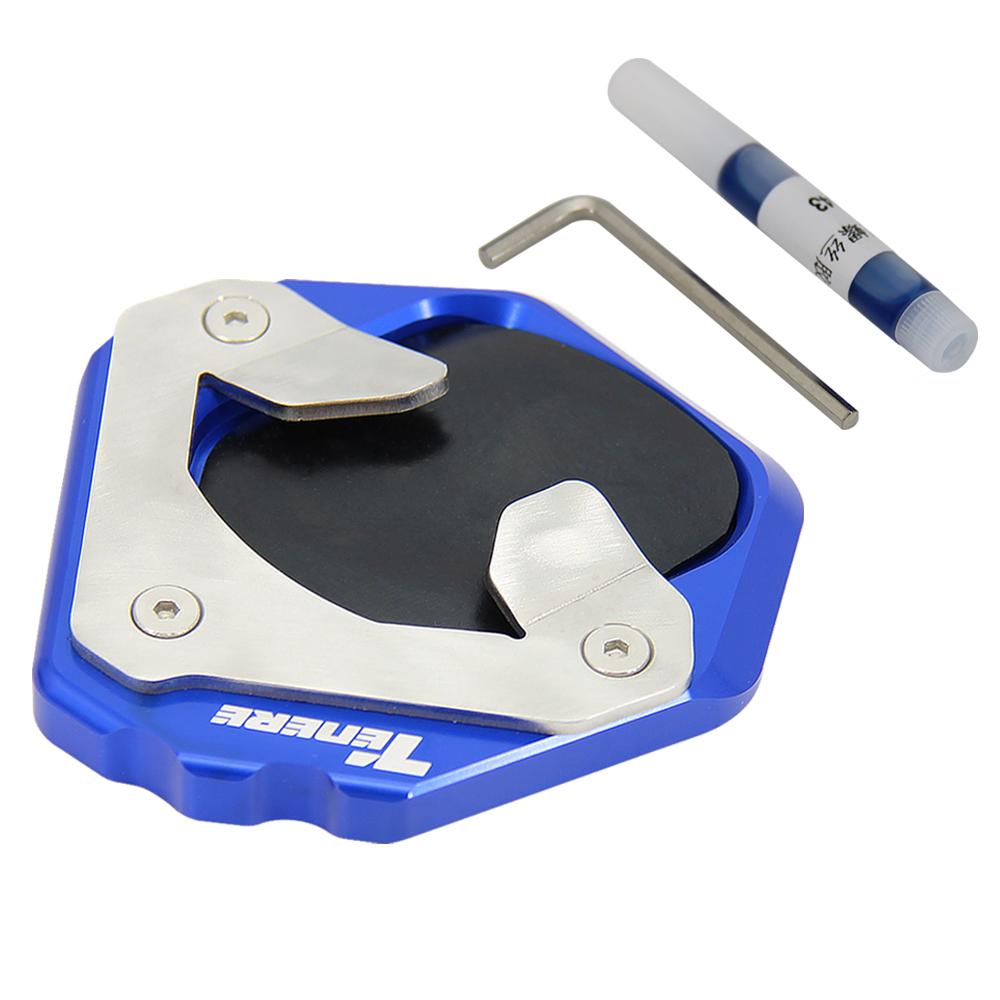 Motorcycle Kickstand Foot Side Stand Extension Pad Support Plate Side Stand Enlarge For Yamaha Tenere 700 Tenere700 2019 2020