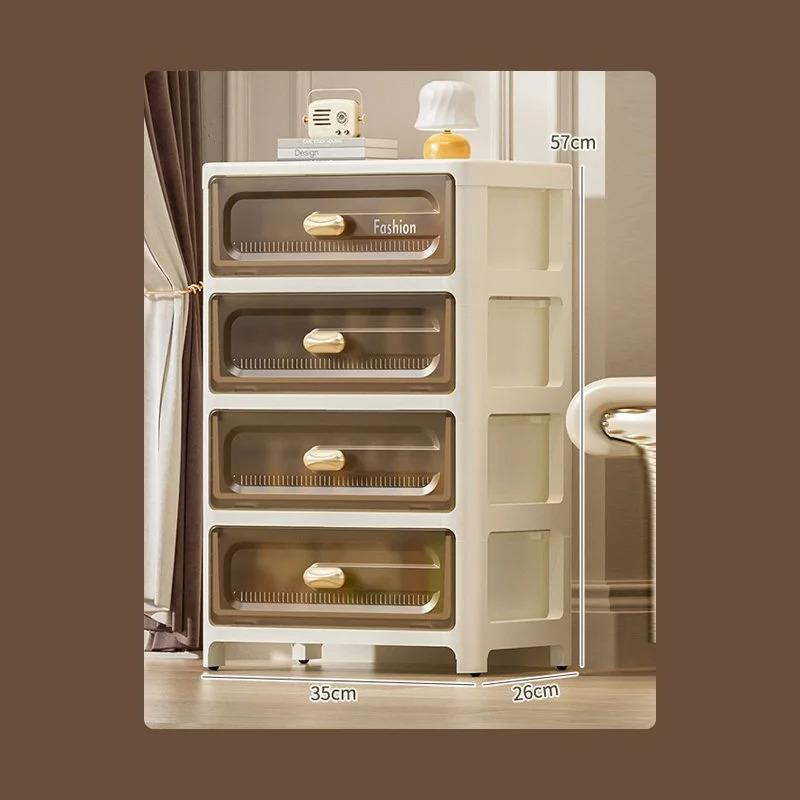 Home Storage Cabinet Multi-layer Drawer Storage Cabinet Snack Toys Chest of Drawers Bedside Table Plastic Storage Cabinet