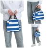 Griechische Flagge Nationale Flagge Griechenlands Isolierte Lunchtasche für Kinder Schul-Kühltasche Thermische Lebensmittelbox Tragbare Lunchboxen