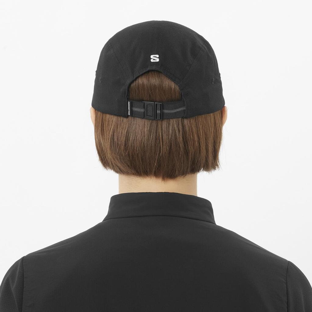 Salomon LOGO 5 PANEL Outdoor Deep Black Cap, Unisex, L/XL Sizes, (LC2681800)