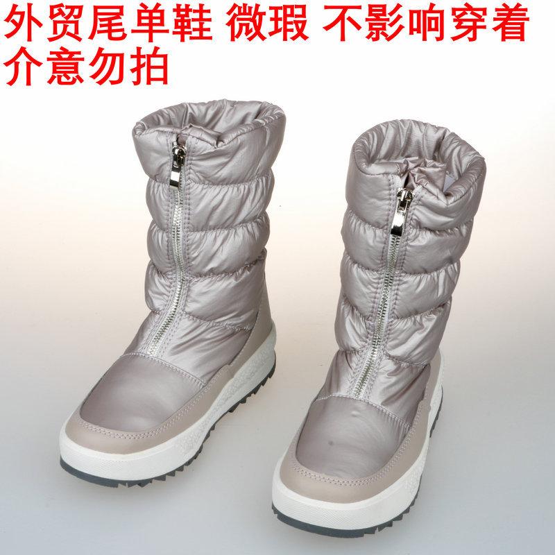 Foreign Trade Tail Order Processing, Winter Snow Boots Non-slip Flat Bottom Velvet To Keep Warm, Cold Rainy Days Wear Ski Resort Travel