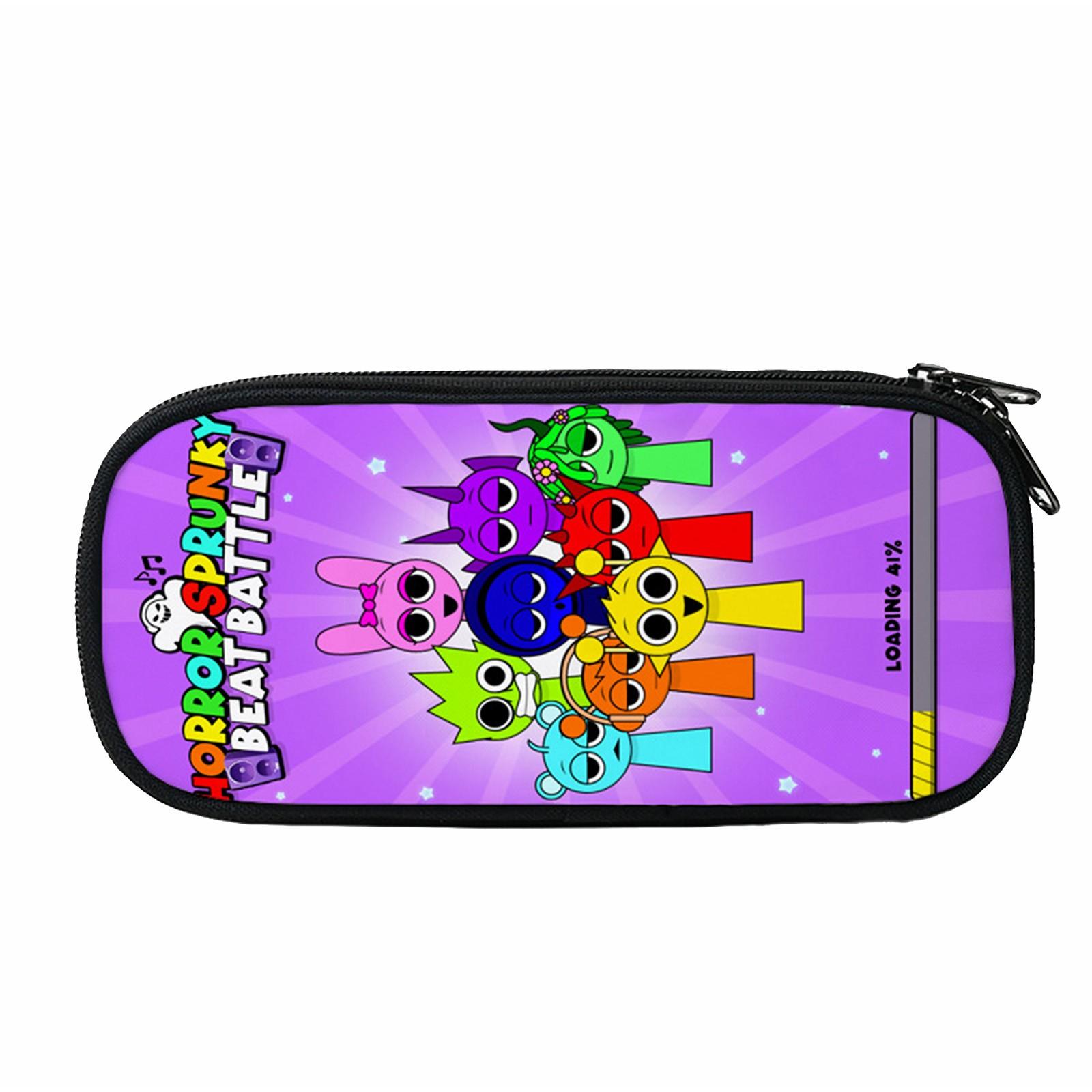 

Забавный персонаж однослойный пенал квадратный большой емкости пенал полиэстер канцелярская коробка One Size