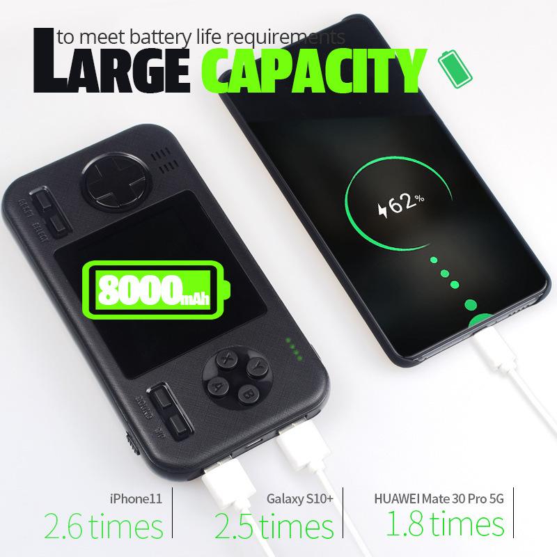 ABS Material Portable Handheld Retro Game Console Charging Treasure
