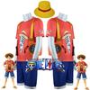 One Piece Film Red-luffy Cosplay Costume Set For Kids And Adults