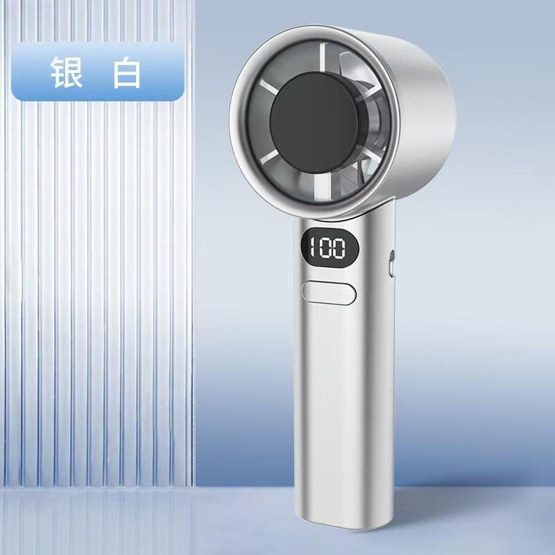 120 Wind Speeds Portable Handheld Turbo Fan with Led Display USB Rechargeable Electric Eyelash Fan Adjustable Mini Personal Fan