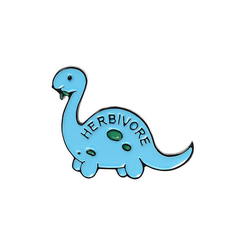 Cute Cartoon Charming Dinosaur Brooch Set Fashionable Pin Accessories For Bags Clothing