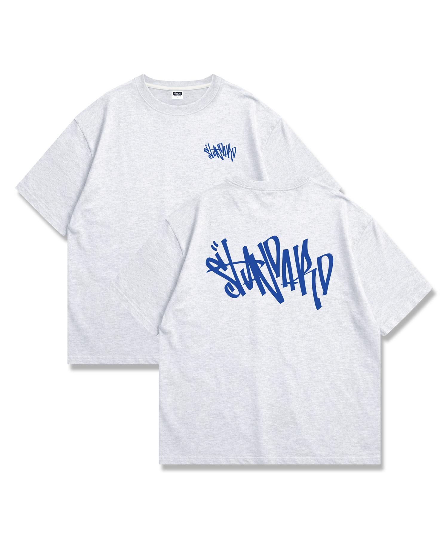 Original Day Standard Lettering Short Sleeve T-Shirt Oversized Unisex White Melange White Melange/L