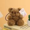 Cute Plush Bear Keychain With Scented Bean Bag Decor For Bags And Gifts
