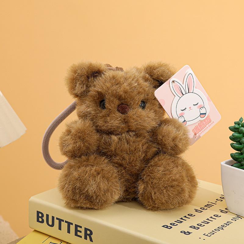 Cute Plush Bear Keychain With Scented Bean Bag Decor For Bags And Gifts