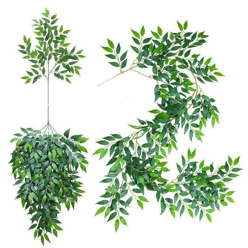 Artificial Desert Date Leaf Vine Indoor Decor Fake Greenery Wall Hanging Home Styling