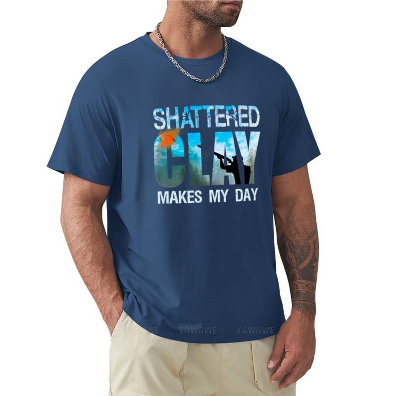 Skeet Trap Tonkugelschießen Zerschossene Tonkugeln Machen Meinen Tag Geschenke T-Shirt tshirt Sommeroberteile Unisex Kleidung
