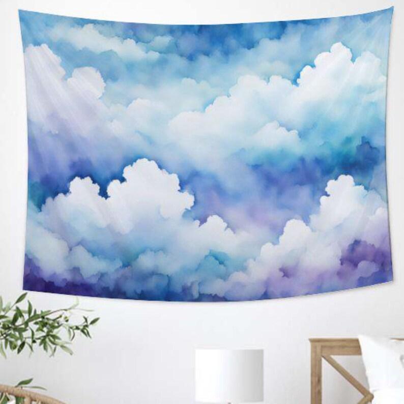 Purple Flower Sea tapestry 75x100 чёрный