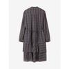 Cc Collect Check Pattern Chiffon Dress C261mse004