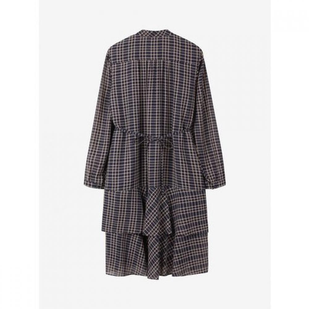 Cc Collect Check Pattern Chiffon Dress C261mse004