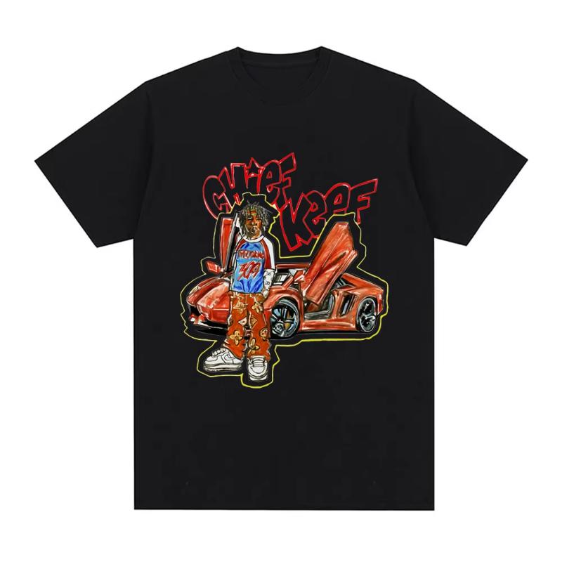 Rapper Chief Keef for President T Shirt Unisex Fashion Casual Short Sleeve Tshirt Aesthetic Vintage Oversized Tshirts Streetwear