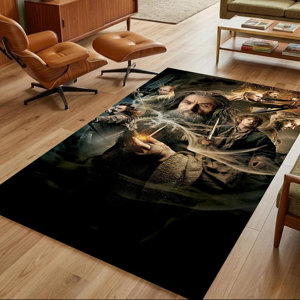 Lord Rings Floor Mat Perfect for Hallway Foyer Bedrooms Dining Room Anti-slip Rug Anime Office Decor Perfect Gift for Women/Men