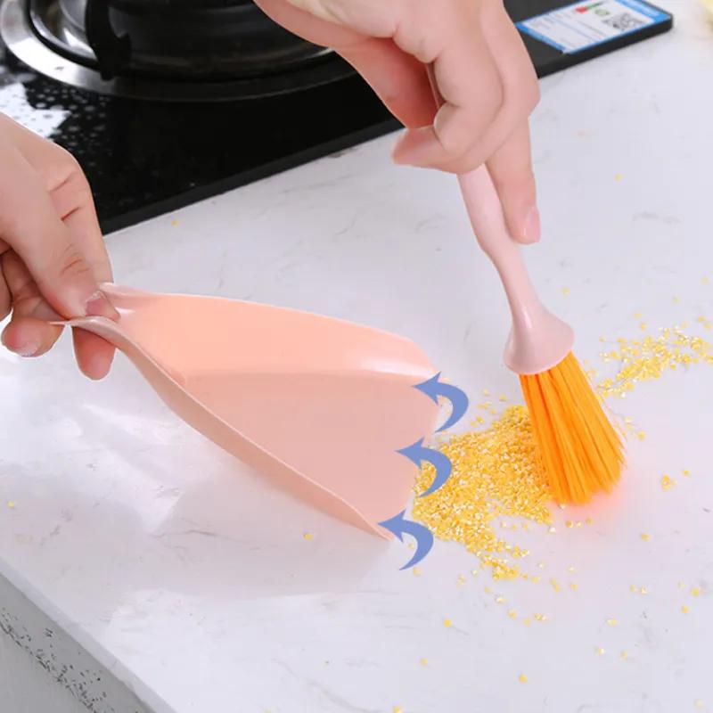 Drawer Desktop Cleaning Brush Mini Dustpan Broom Set Brush Dining Table Keyboard Brush Desktop Small Gap Brush YLE582