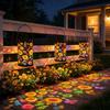Colorful Sunflower Glow Solar Garden Lantern Shadow Light Waterproof Outdoor LED Light Solar for Patio Lawn Garden Pathway