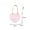 Heart Lolita Handbags Girls Bowknots Decor Japanese Shoulder Bags Two Sized Kawaii Shell Purses Cute Pink Messenger Bag Gifts