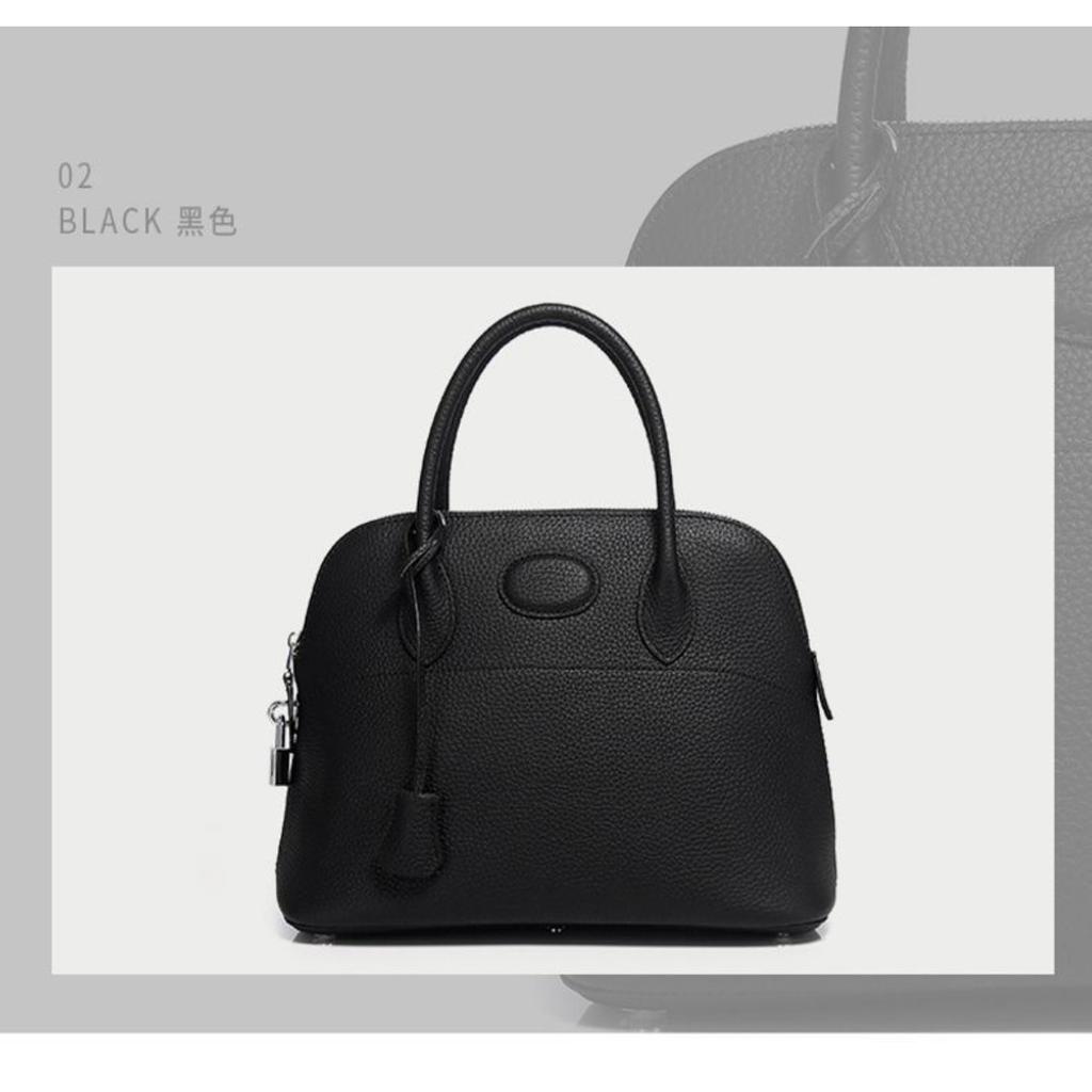 Bag Women's First Layer Cowhide Leather Women's Shell Bag Shoulder Bag Messenger Bag One Piece Delivery Fashionable and Versatile New Models