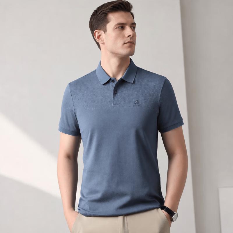 VEE KELLEN Men's Pure Cotton Short Sleeve Polo Shirt