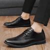 Mode Herrskor Klänningsskor Business Casual Sko Spetsig Tå Elegant Lädersko Lyxiga Bröllopsskor för Män Snörskor Oxford Sko Mockasiner