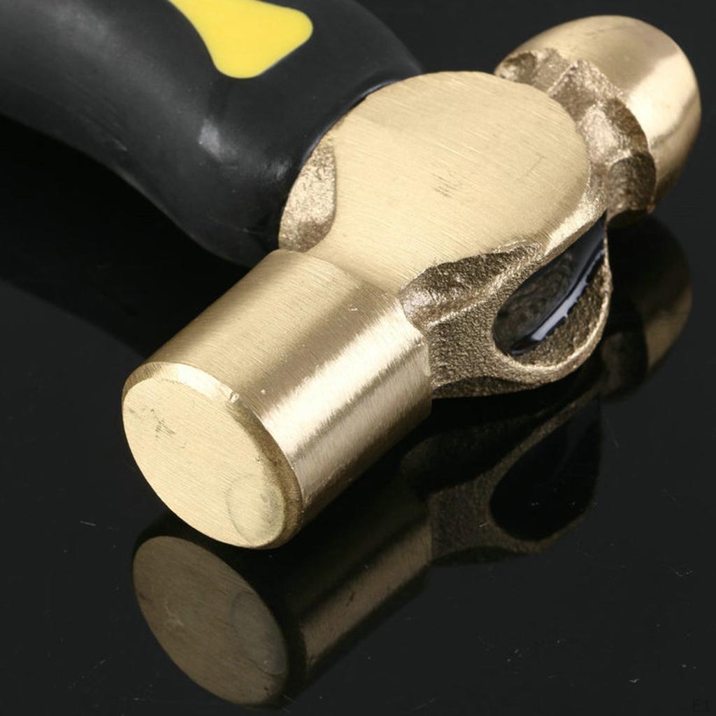 1 Pound Brass Stamp Hammer Short Handle Design Comfortable Grip Chasing for Supplies