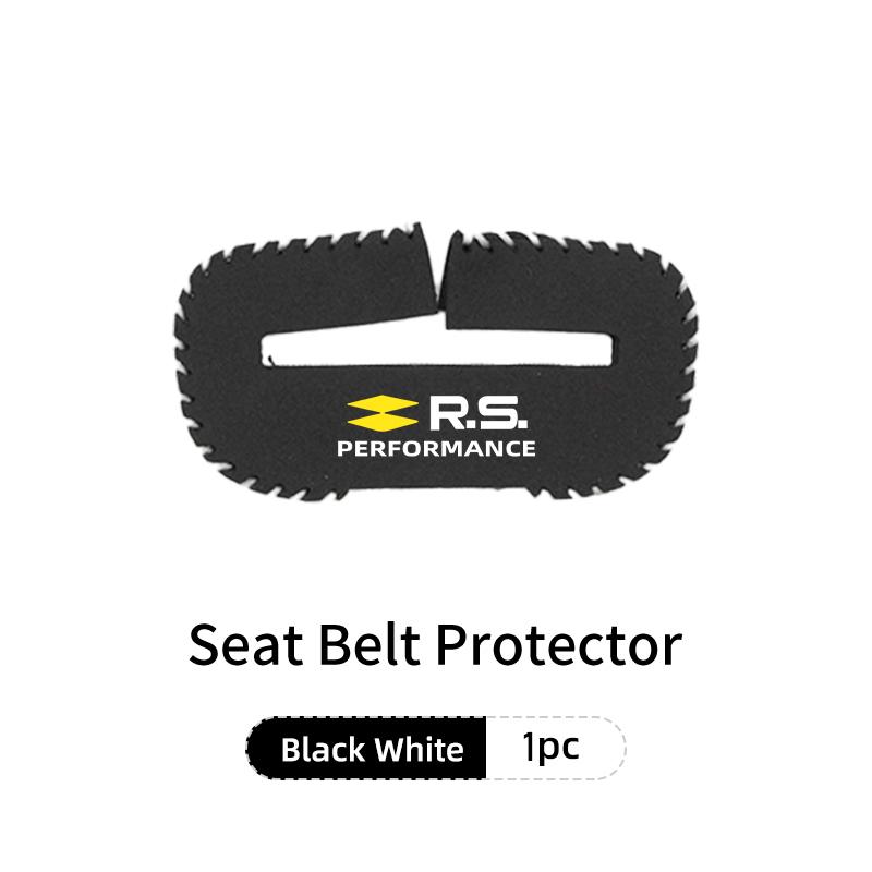 IRHQ6 Car Seat Belt Buckle Clip Suede Wear Resistant Protector Cover For Renault Clio Arkana Captur Twingo Talisman RS Logan Duster