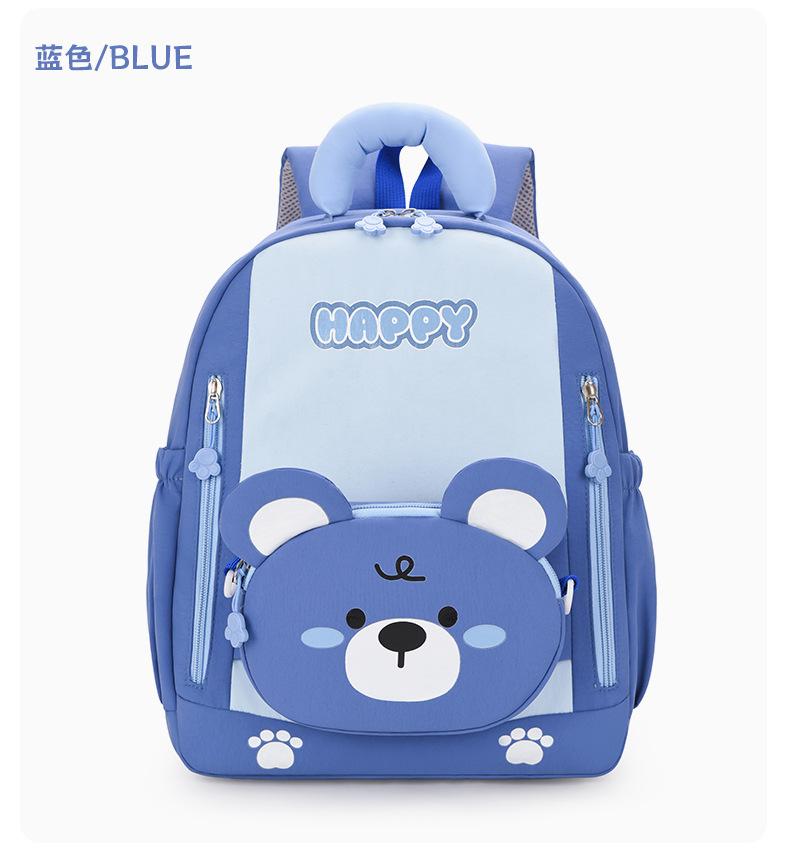 Schoolbag New Kindergarten School Bag Girl Cute Cartoon Bear Backpack Lightweight Children's Backpack Admission Backpack