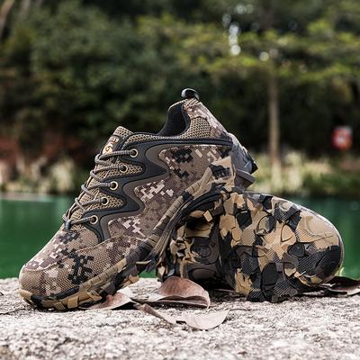 Outdoor-Tarnwanderstiefel Paar rutschfeste und verschleißfeste Wanderschuhe Herren leichte atmungsaktive stoßdämpfende Kletterschuhe Großhandel