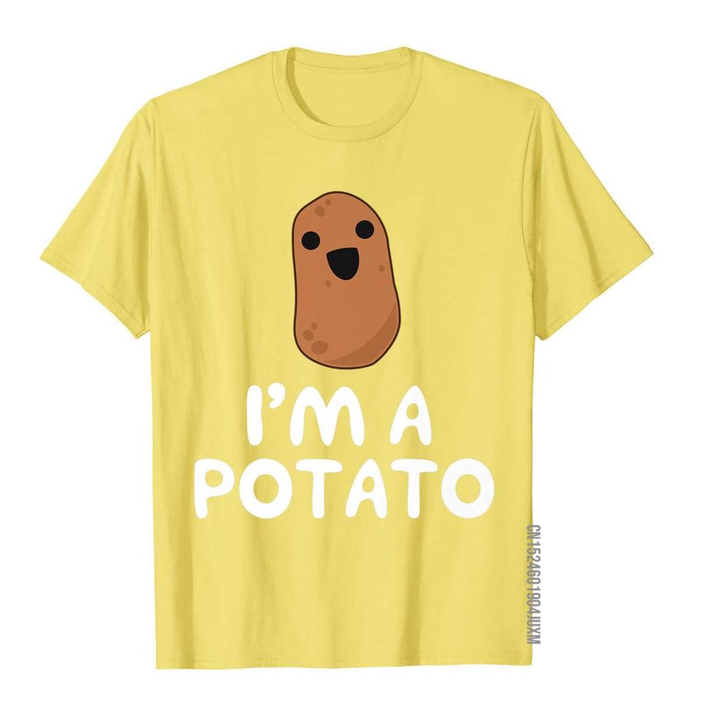 Im A Potato Funny Potato Tshirt Vegetable Food Gag Gift Tshirt Cotton Unisex Top Tshirts Moto Biker Tees Company 3d Style