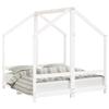 VidaXL Bed Frames for Children, Double Bed for Children, Indoor Bedroom House Bed, Modern, White 2x(70x140) Cm 3200593