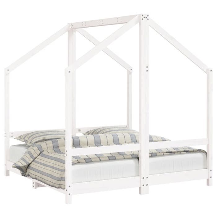VidaXL Bed Frames for Children, Double Bed for Children, Indoor Bedroom House Bed, Modern, White 2x(70x140) Cm 3200593