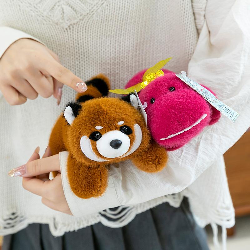 Pocket treasure lying down animal doll doll panda capybara plush toy children's accompanying doll gift