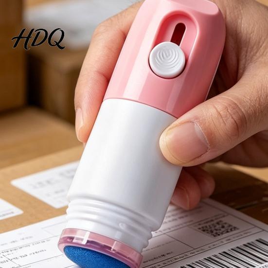 Drying Label Corrector 2-in-1 Thermal Paper Privacy Wipe Box Cutter Eraser Pen with Mini Printing Correction Fluid Quick Ink Remover for Documents