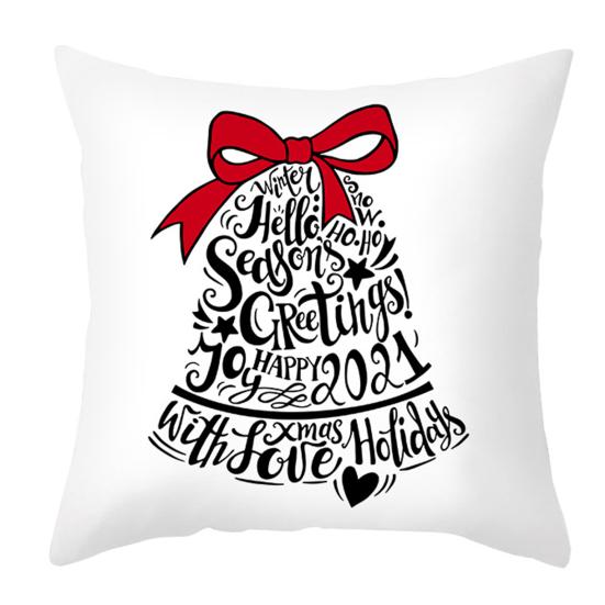 Полезная подушка наволочка мягкая увеличивающая атмосфера квадратный рождественский узор наволочка для спальни ежедневный чехол A 538₽