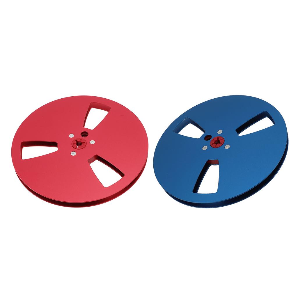 1/4 7 Inch Empty Tape Reel 3 Hole Aluminum Alloy Universal Open Reel Sound Tape Empty Disc for ReVox