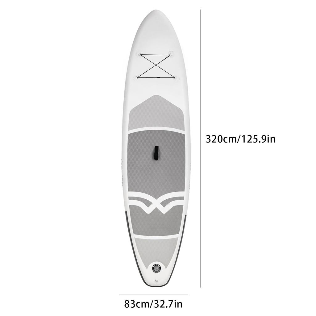 Inflatable Paddle Board 10.5 Foot Length PVC Stable Inflatable Stand Up Paddle Board for Youth and Adult