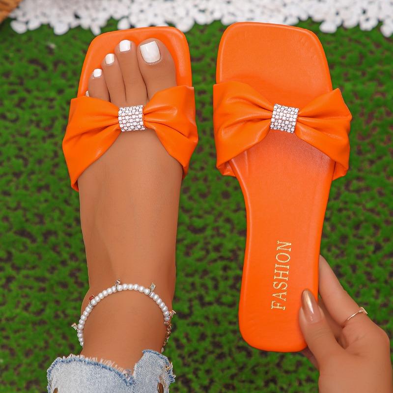 Neuer Stil Modische Damen-Schuhe mit eckiger Spitze und niedrigem Absatz, Flip-Flops mit einem Riemen, High Heels