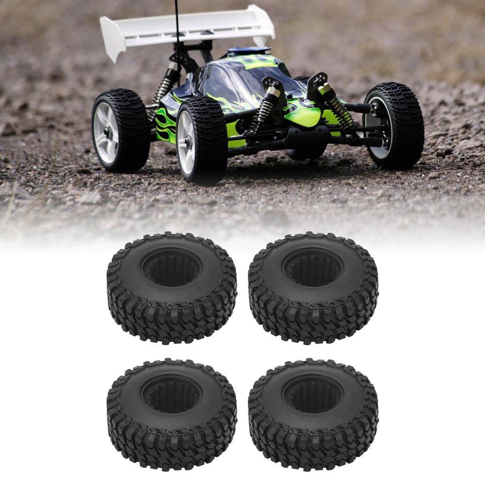 4Pcs/Set Rubber RC Crawler Tires for Axial SCX24 1/24 RC Car Remote Control Car
