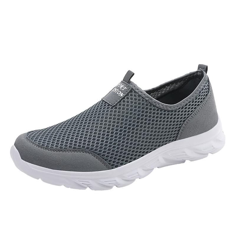 New Sneakers Men Breathable Mesh Lightweight Casual Walking Man Shoes Slip-On Driving Men Loafers Zapatos Casuales