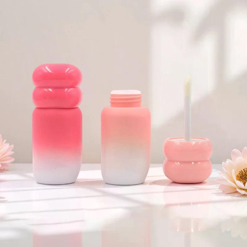 1/3 Pcs 4ml Refillable Empty Gradient Lip Gloss Tubes Cosmetic Lip Balm Cute Bottle Bulk Diy Liquid Lipstick Lip Gloss Tube