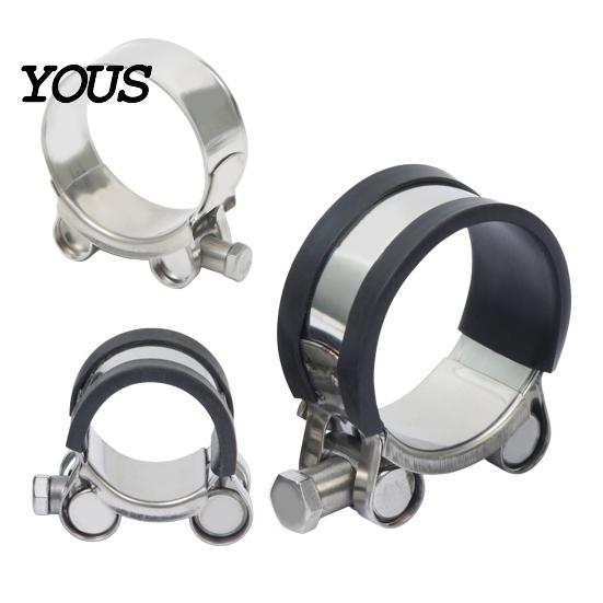Heavy Duty Hose Clamp Stainless Steel Clamp, Adjustable Clip, Leakproof Plumbing Metal for Automotive, Plumbing, Garden Connection