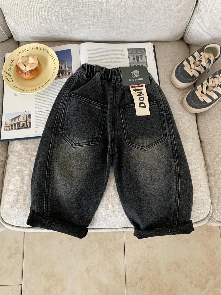 Boys' Autumn 2025 Loose Straight-Leg Jeans